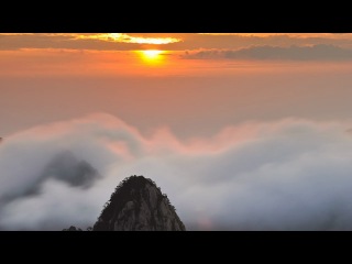 dawn in the mountains. very beautiful video