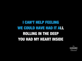 adele - rolling in the deep karaoke